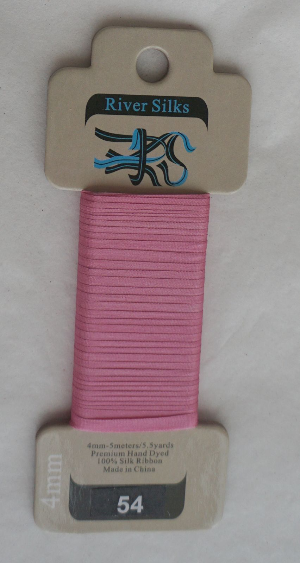 River Silks Ribbon Pink Color 54 4mm